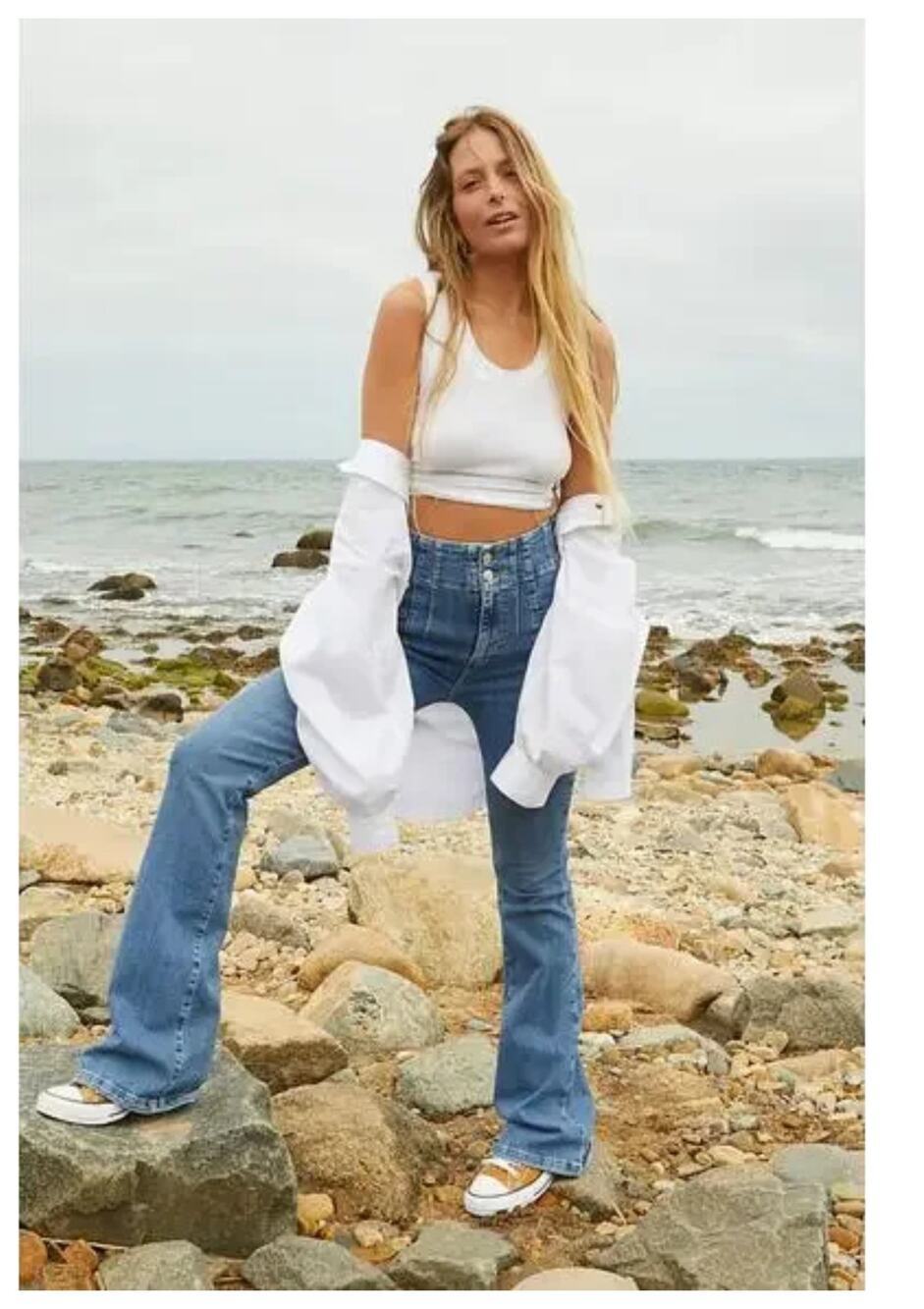 NEW Free People We the Free Jayde Flare Jeans Size 30